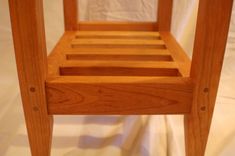 Cherry Shaker Style Nightstand / End Table With Drawer And Shelf 5 small