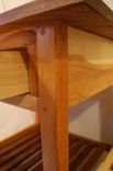 Hickory And Walnut Nightstand With Shelf And Drawer 2 small