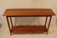 Shaker Walnut Sofa Table With Shelf 1 small