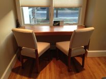Narrow Cherry Dining Room Table 2 small
