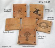 Handmade Leather Wallet - Free Monogramming 3 small