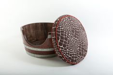 Wine Barrel Pet Bed 13 small