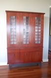 Cherry Cabinet With Frank Lloyd Wright Glass Inserts 1 small
