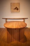 Zebrawood Dining Table W/ Leafs 2 small