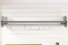 The Hub Floating Shelf - Brushed Stainless Steel 1 small