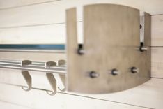 The Hub Floating Shelf - Brushed Stainless Steel 2 small