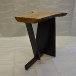 White Oak Raw Edge Side Table 1 small
