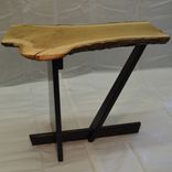 White Oak Raw Edge Side Table 3 small