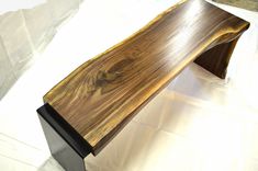 Waterfall Walnut Bench 3 small