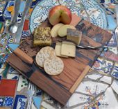 Rustic Wood Mosaic Epoxy Resin Serving/Cutting Boards 1 small