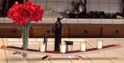 Wine Barrel Assymetrical Bud Vase & Candle Holder 3 small