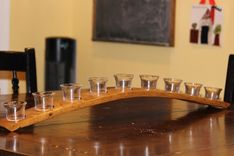 Wine Stave 9 Votive Candle Holder Or Menorah 3 small