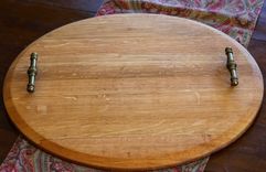 Large Barrel Head Serving Tray 2 small