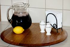 Wine Barrel Head Lazy Susan 1 small