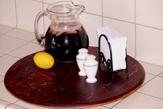 Wine Barrel Head Lazy Susan 1 small