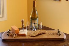 Wine Barrel Head Half Serving Tray 1 small