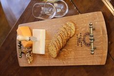 Wine Barrel Head Half Serving Tray 4 small