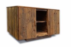 Rustic Reclaimed Wood Media Cabinet 3 small