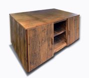 Rustic Reclaimed Wood Media Cabinet 1 small