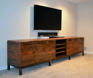 Reclaimed Wood Media Center Console 2 small