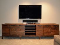Reclaimed Wood Media Center Console 1 small
