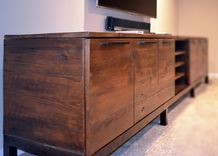 Reclaimed Wood Media Center Console 3 small
