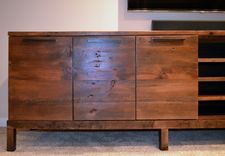 Reclaimed Wood Media Center Console 4 small