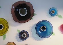 Wall Flowers In Fused Glass 1 small