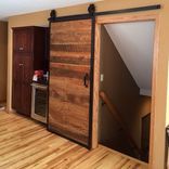 Sliding Door Barn Wood & Steel 2 small
