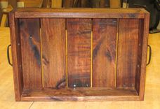 Rustic Wooden Crate With Handles Made From Reclaimed Pallet Wood, Fruit Crate, Vegetable Crate 3 small