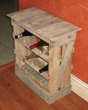 Pallet Wood 12 Bottle Wine Rack Floor Or Counter Top Rustic Reclaimed Wine Stave, Wine Storage 2 small