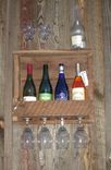 Rustic Pallet Wood Wine Rack Wall Mount 4-5 Bottle Cottage, Country, Barn Wood 3 small