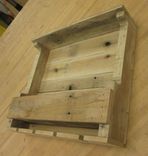 Rustic Pallet Wood Wine Rack Wall Mount 4-5 Bottle Cottage, Country, Barn Wood 5 small