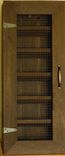 Handcrafted Wine Cabinet With Early American Stained Finish 1 small