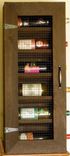 Handcrafted Wine Cabinet With Early American Stained Finish 2 small