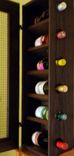 Handcrafted Wine Cabinet With Early American Stained Finish 4 small