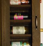 Wall Mounted Jewelry And Vanity Cabinet With Lace Front And Early American Stained Finish 5 small