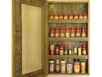 Reclaimed Cedar Rustic Spice Cabinet 3 small