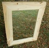 Rustic Framed Mirrors With Live Edge Made Of Red Pine 3 small