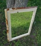 Rustic Framed Mirrors With Live Edge Made Of Red Pine 5 small