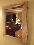 Rustic Framed Mirrors With Live Edge Made Of Red Pine 6 small