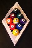 Rustic 8-Ball Or 9-Ball Pool Racks - Made Of Red Pine With Natural Edge - Sold Separately 2 small
