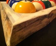 Rustic 8-Ball Or 9-Ball Pool Racks - Made Of Red Pine With Natural Edge - Sold Separately 3 small