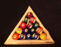 Rustic 8-Ball Or 9-Ball Pool Racks - Made Of Red Pine With Natural Edge - Sold Separately 4 small