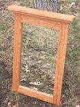 Natural Cherry Wood Framed Mirror - Cherry Wood Bedroom Mirror - Hallway Mirror - Bathroom Mirror 2 small