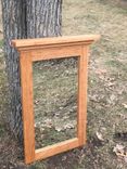 Natural Cherry Wood Framed Mirror - Cherry Wood Bedroom Mirror - Hallway Mirror - Bathroom Mirror 3 small