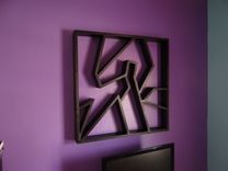 Geo Graffiti- Floating Shelves-Modern Shelving-Wall Art-Wall Decor-Shelf-Geometric-Graffiti. 2 small