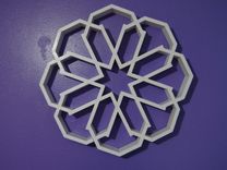 The Snowflake - Floating Shelves-Modern Shelving-Wall Art-Wall Decor-Shelf-Geometric-Snowflake 1 small