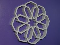 The Snowflake - Floating Shelves-Modern Shelving-Wall Art-Wall Decor-Shelf-Geometric-Snowflake 2 small