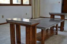 Concrete Table Set 4 small